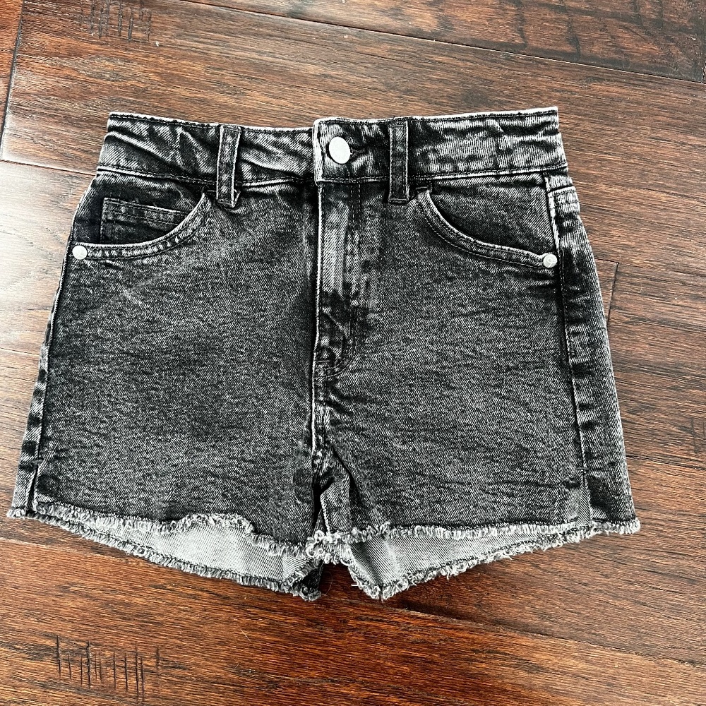 Art Class Girls Black Denim Shorts Size M (7-8)